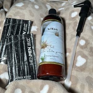 Wen Cleansing Conditioner 32oz w/pump Fall Vanilla White Pumpkin & 2 WenMen CC